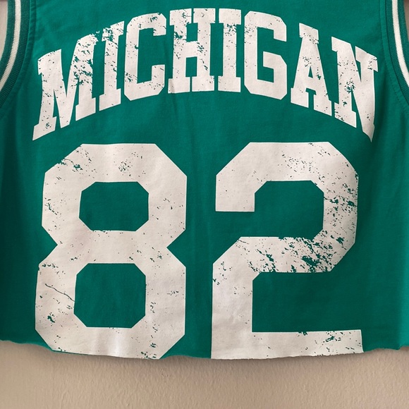 wild fable Tops Wild Fable Cropped Sporty Michigan Tank Top Poshmark